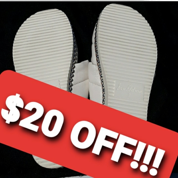 Sam Edelman Shoes - SAM EDELMAN White Alyse Leather Knotted Sandals